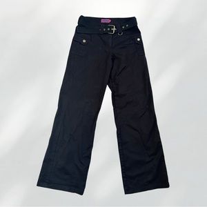 Edikted Black Wide-Leg Pants